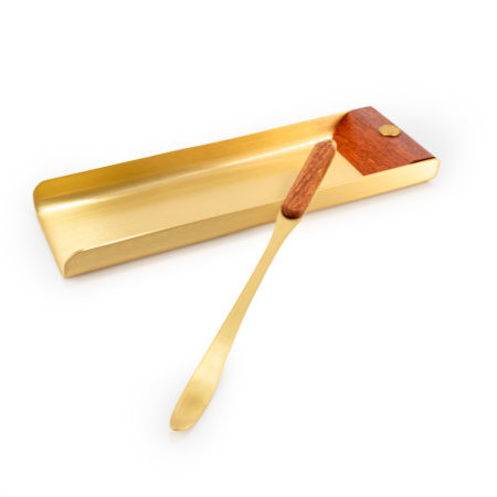 Чахэ металлическое с лопаткой "Совершенство металла"|茶荷. Price: ₽5,020 rub.